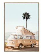 Framed Canvas 50x70 Oak Summer Campervan