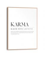 Tavla Slim Frame Wood 30x40 Karma