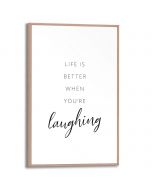 Tavla Slim Frame Wood 20x30 Laughing